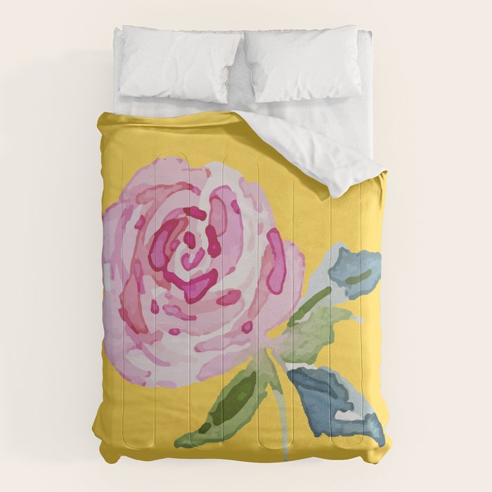 Watercolor Rose Comforter Gallery Image 1