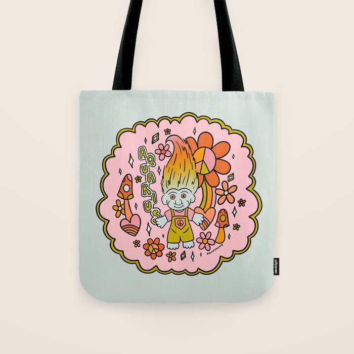 Aquarius Troll Tote Bag Gallery Image 1