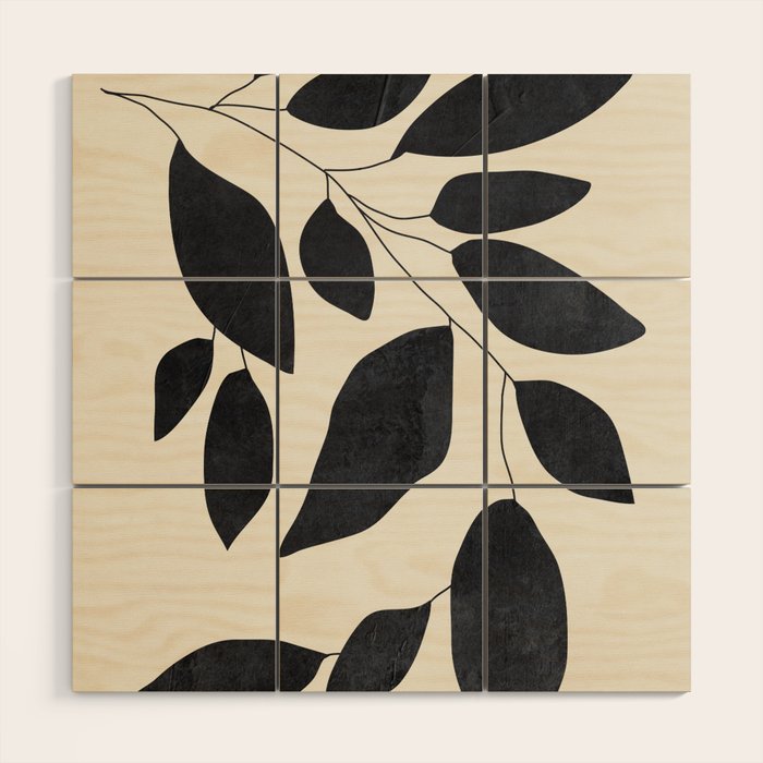 Abstract Art /Minimal Plant 139 Wood Wall Art Gallery Image 1