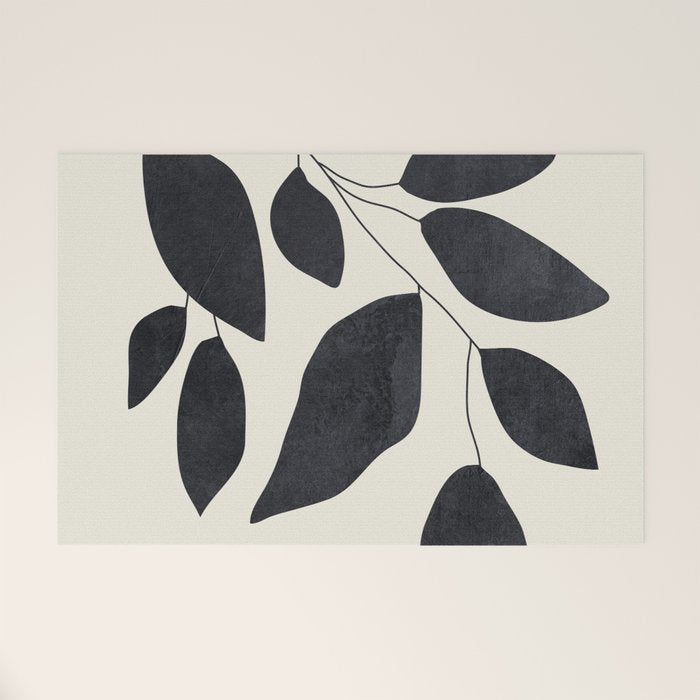 Abstract Art /Minimal Plant 139 Welcome Mat Gallery Image 1