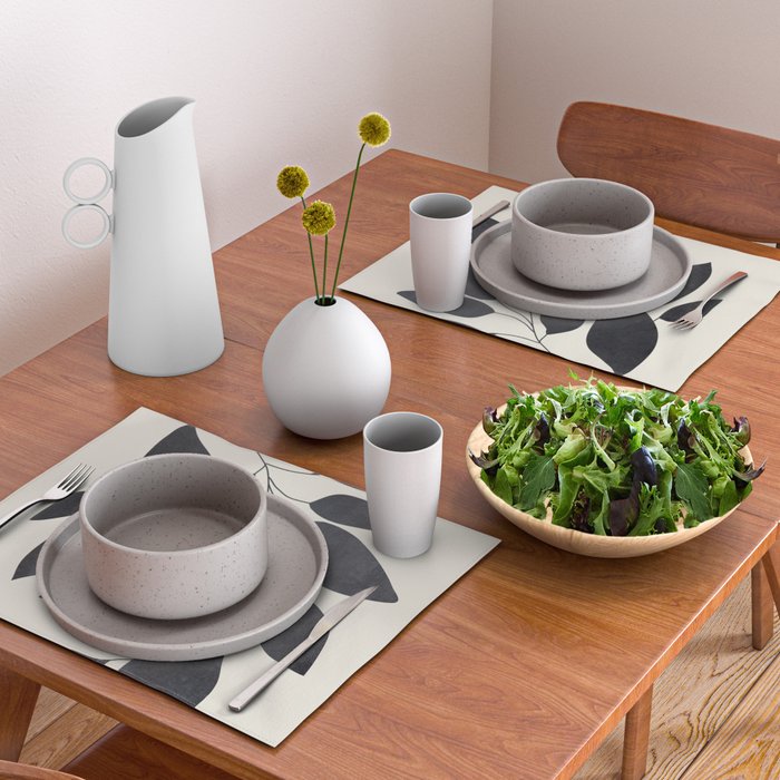 Abstract Art /Minimal Plant 139 Placemat Gallery Image 2