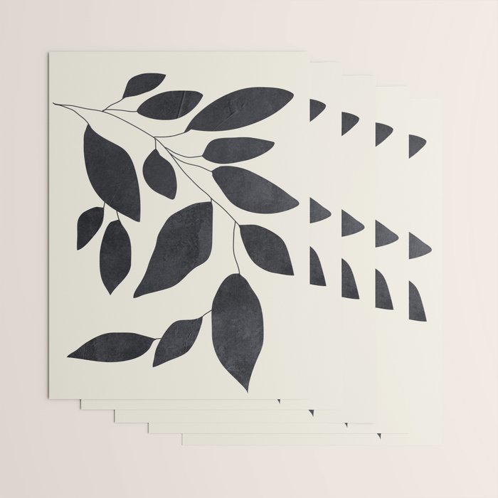 Abstract Art /Minimal Plant 139 Wrapping Paper Gallery Image 3