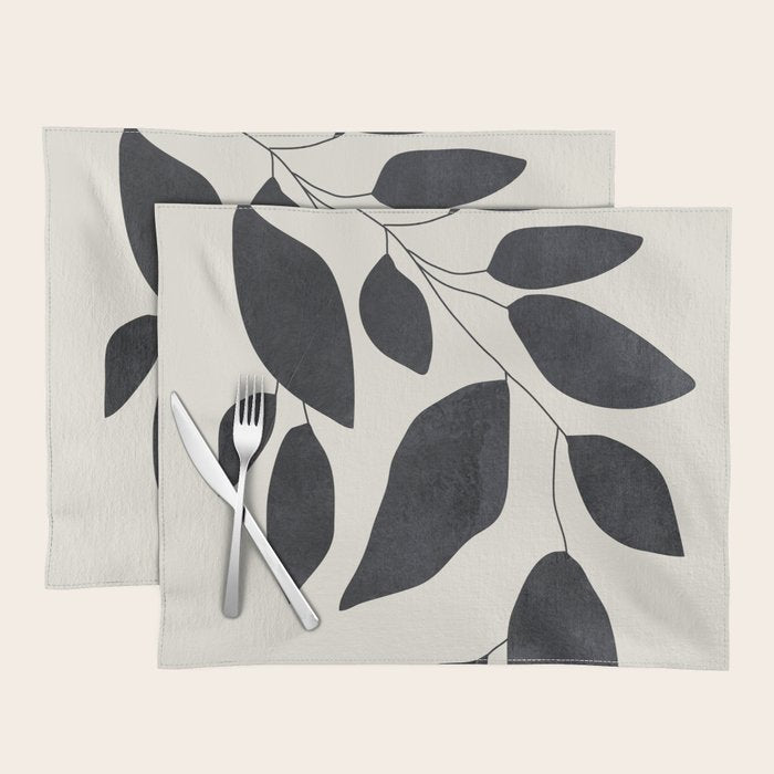 Abstract Art /Minimal Plant 139 Placemat Gallery Image 1