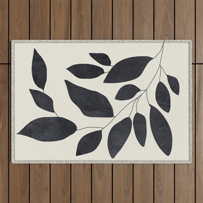 Abstract Art /Minimal Plant 139 Outdoor Rug Gallery Image 1