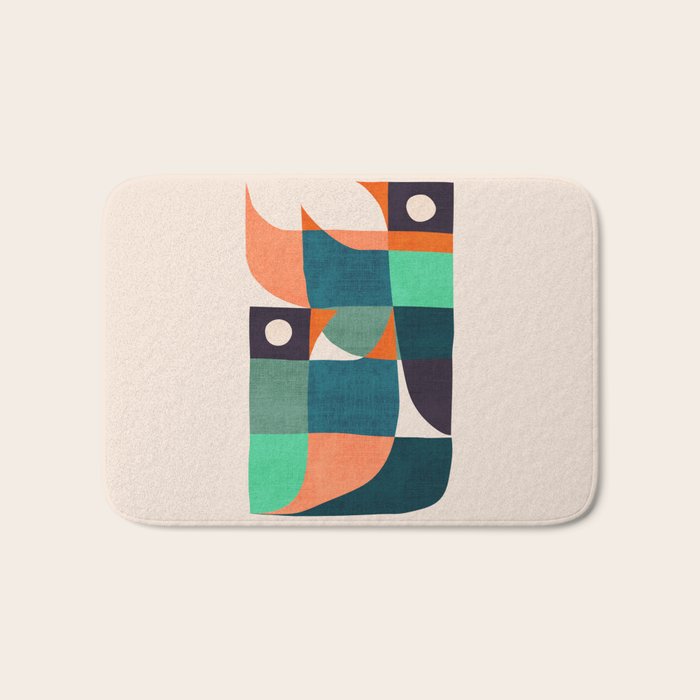 Two birds dancing Bath Mat Gallery Image 1
