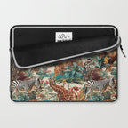 Floral and Animals Pattern IV Laptop Sleeve Gallery Image 2