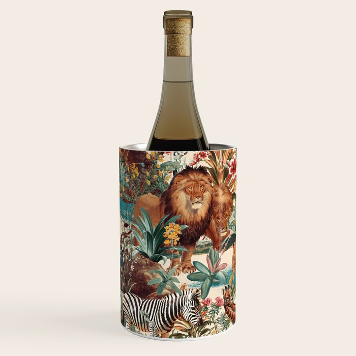 Floral and Animals Pattern IV Wine Chiller Gallery Image 2