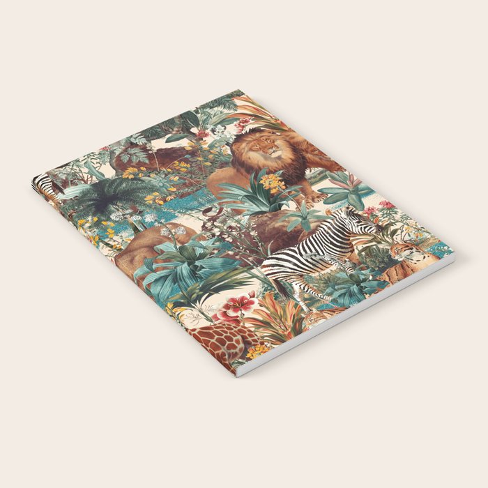Floral and Animals Pattern IV Notebook Gallery Image 2