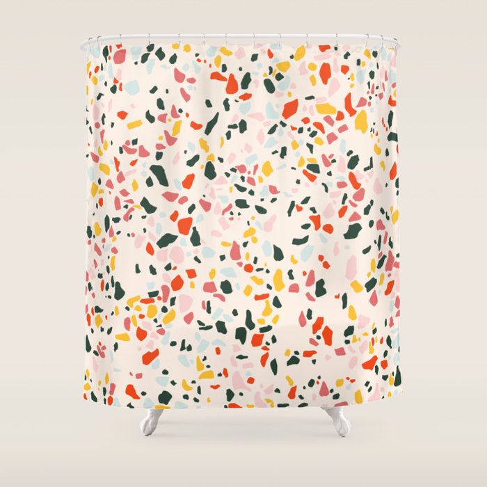 Confetti Terrazzo  Shower Curtain Gallery Image 1