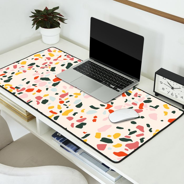 Confetti Terrazzo  Desk Mat Gallery Image 2