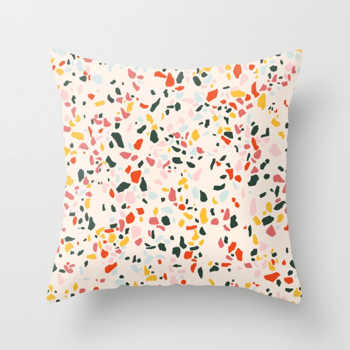 Confetti Terrazzo  Throw Pillow Gallery Image 1