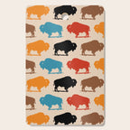 Buffalo Bison Pattern 278 Cutting Board Gallery Image 1