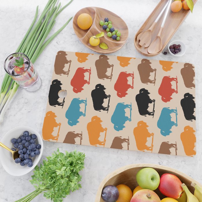 Buffalo Bison Pattern 278 Cutting Board Gallery Image 2
