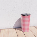 Sweet Peony Gingham Travel Mug Gallery Image 4