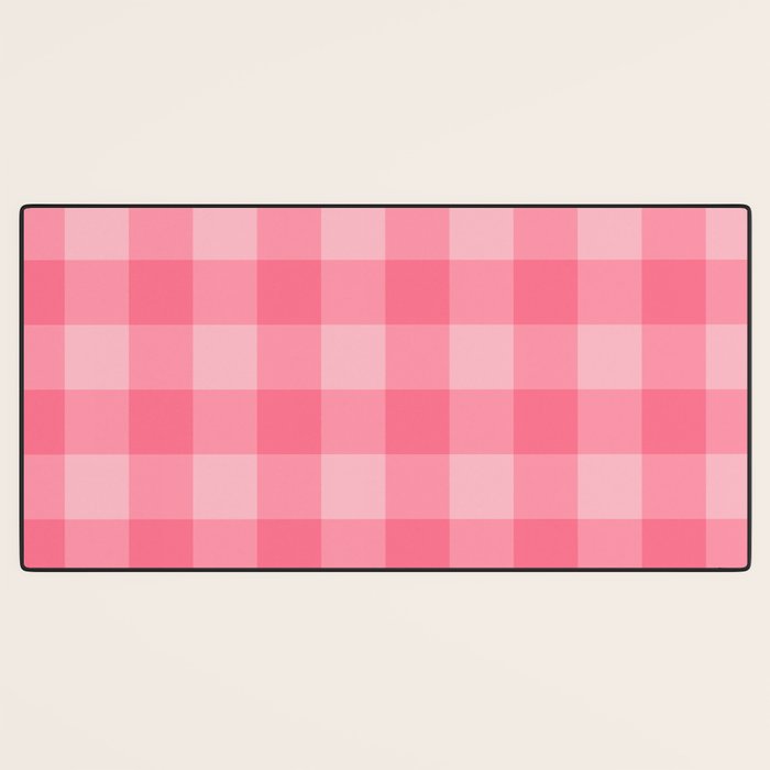 Sweet Peony Gingham Desk Mat Gallery Image 3