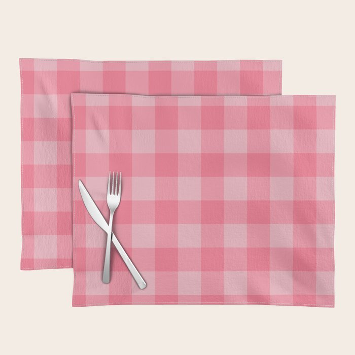 Sweet Peony Gingham Placemat Gallery Image 1