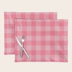Sweet Peony Gingham Placemat Gallery Image 1