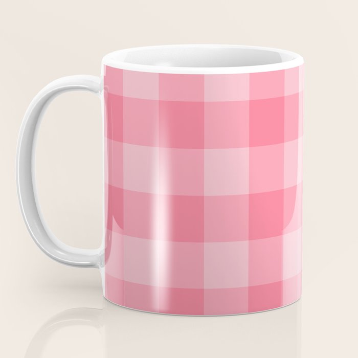 Sweet Peony Gingham Coffee Mug Gallery Image 3