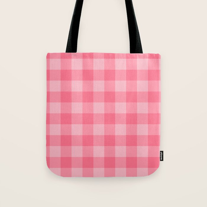 Sweet Peony Gingham Tote Bag Gallery Image 1