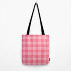 Sweet Peony Gingham Tote Bag Gallery Image 2