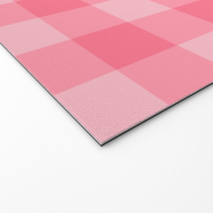 Sweet Peony Gingham Welcome Mat Gallery Image 2