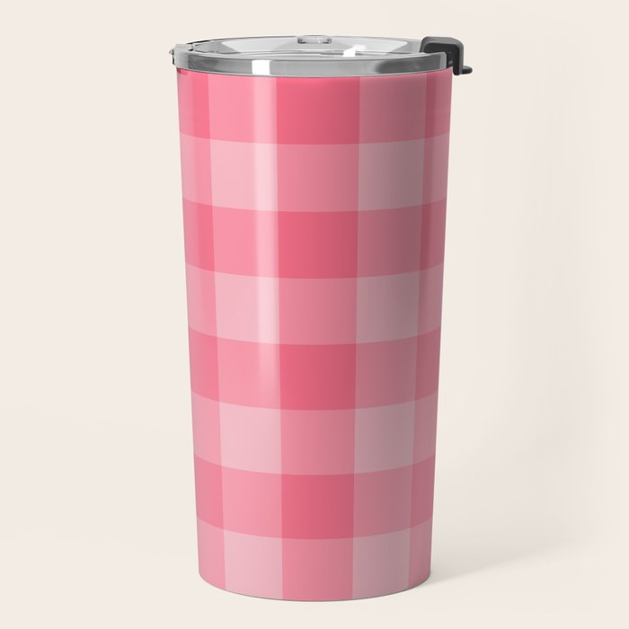 Sweet Peony Gingham Travel Mug Gallery Image 2