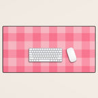 Sweet Peony Gingham Desk Mat Gallery Image 1