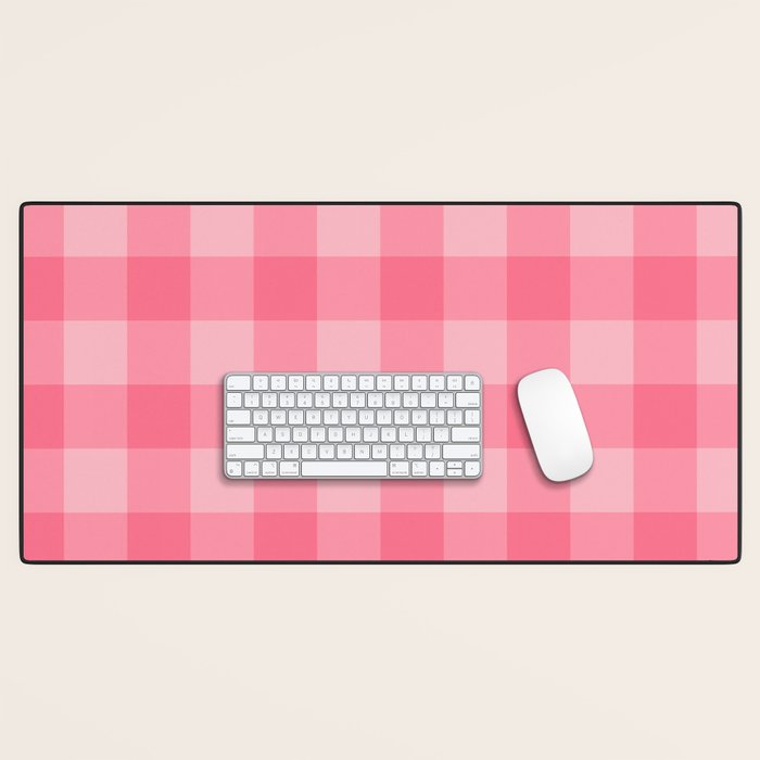 Sweet Peony Gingham Desk Mat Gallery Image 1
