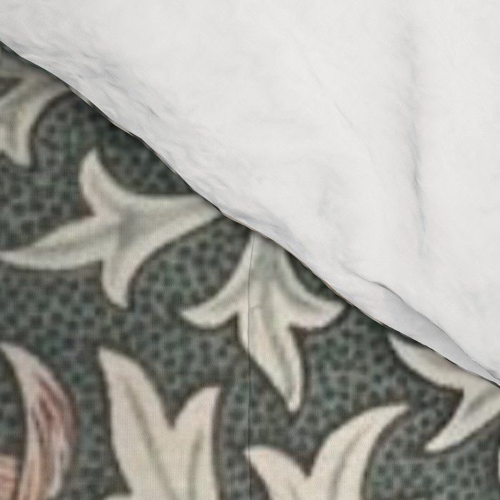 William Morris Double Bough Dark Green & Pink Floral Comforter Gallery Image 4