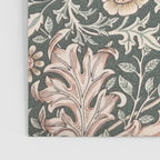William Morris Double Bough Dark Green & Pink Floral Poster Gallery Image 3