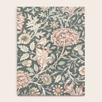William Morris Double Bough Dark Green & Pink Floral Notebook Gallery Image 4