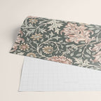 William Morris Double Bough Dark Green & Pink Floral Wrapping Paper Gallery Image 2
