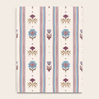 Folk Floral Stripe Pattern Notebook Gallery Image 4