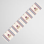 Folk Floral Stripe Pattern Table Runner Gallery Image 3
