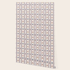 Folk Floral Stripe Pattern Wallpaper Gallery Image 2