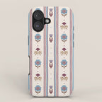 Folk Floral Stripe Pattern iPhone Case Gallery Image 1