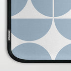 Mid Century Modern Geometric 04 Soft Blue Laptop Sleeve Gallery Image 3