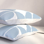 Mid Century Modern Geometric 04 Soft Blue Pillow Sham Gallery Image 3