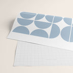 Mid Century Modern Geometric 04 Soft Blue Wrapping Paper Gallery Image 2