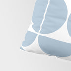 Mid Century Modern Geometric 04 Soft Blue Pillow Sham Gallery Image 4