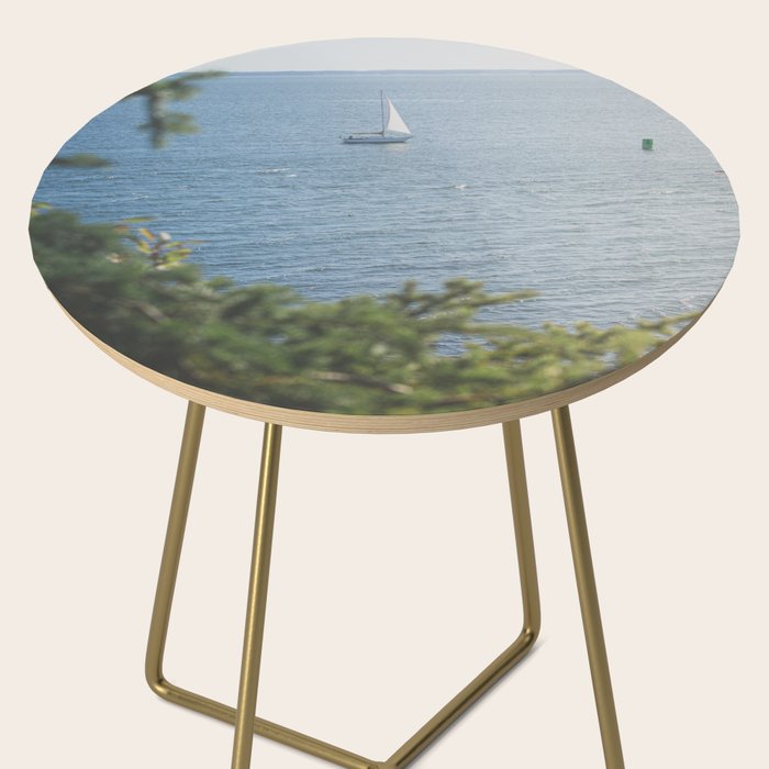 New England Sailing x Nautical Art Side Table Gallery Image 2