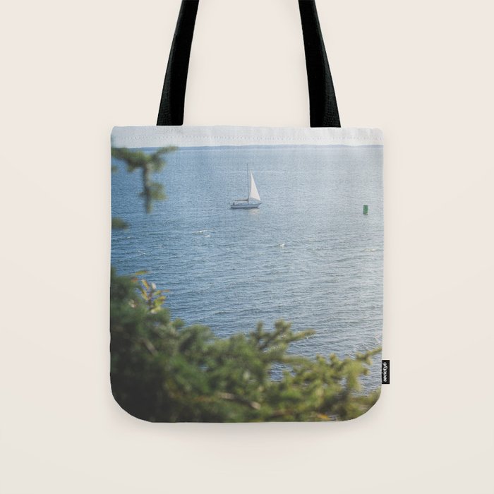 New England Sailing x Nautical Art Tote Bag Gallery Image 1