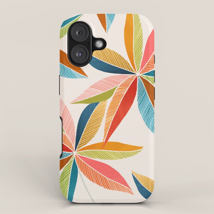 Multicolorful Leaf Design iPhone Case Gallery Image 1