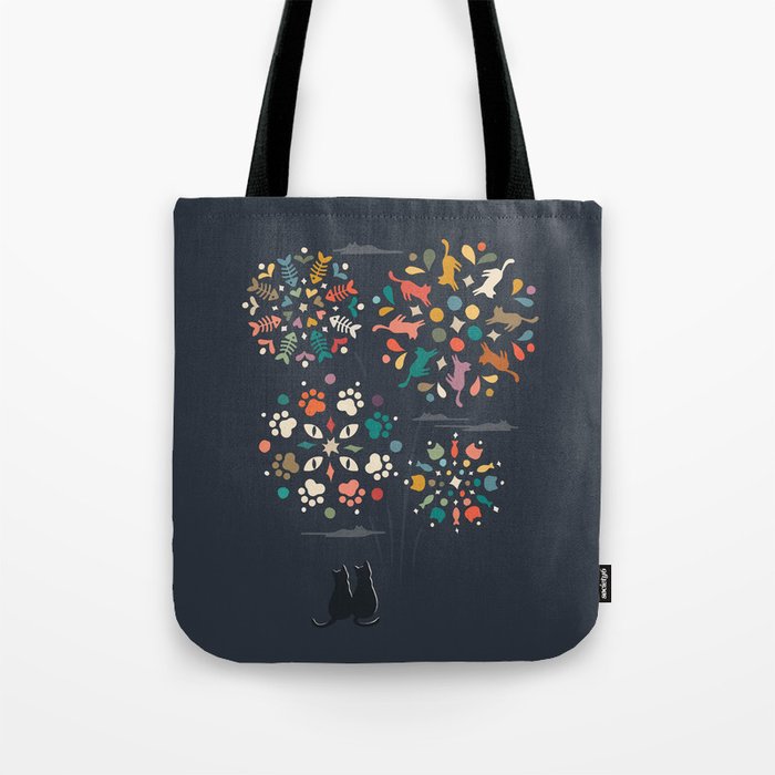 Cat Landscape 143 Tote Bag Gallery Image 1