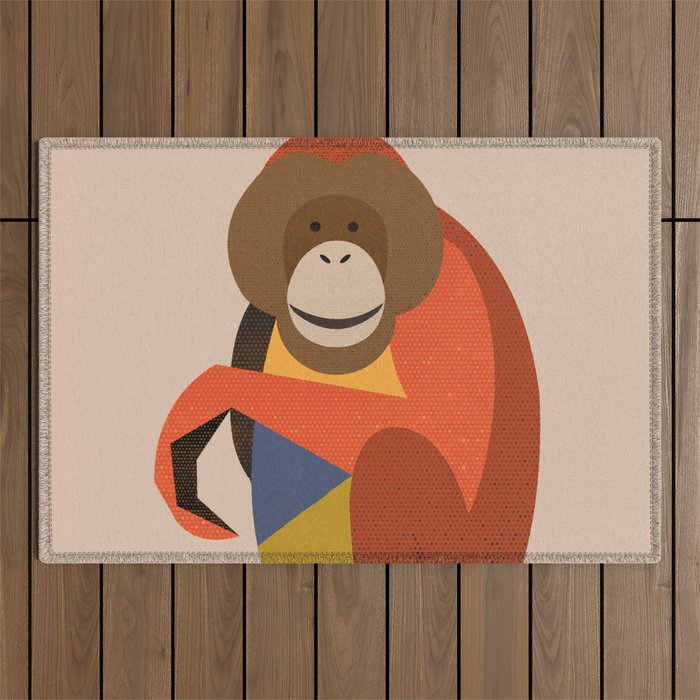 Orangutan Outdoor Rug Gallery Image 1