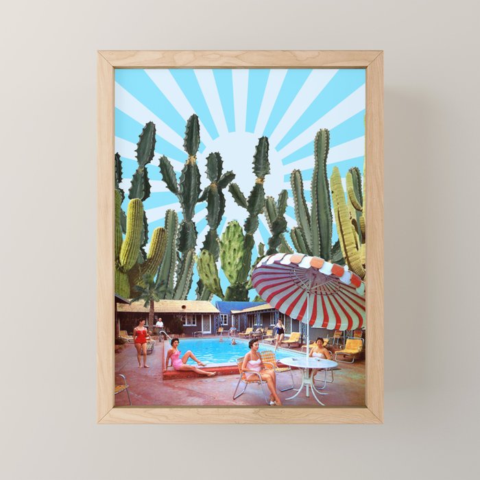 Cactus Inn Mini Art Print Gallery Image 1