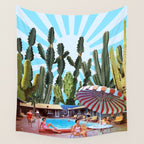 Cactus Inn Wall Tapestry Gallery Image 4