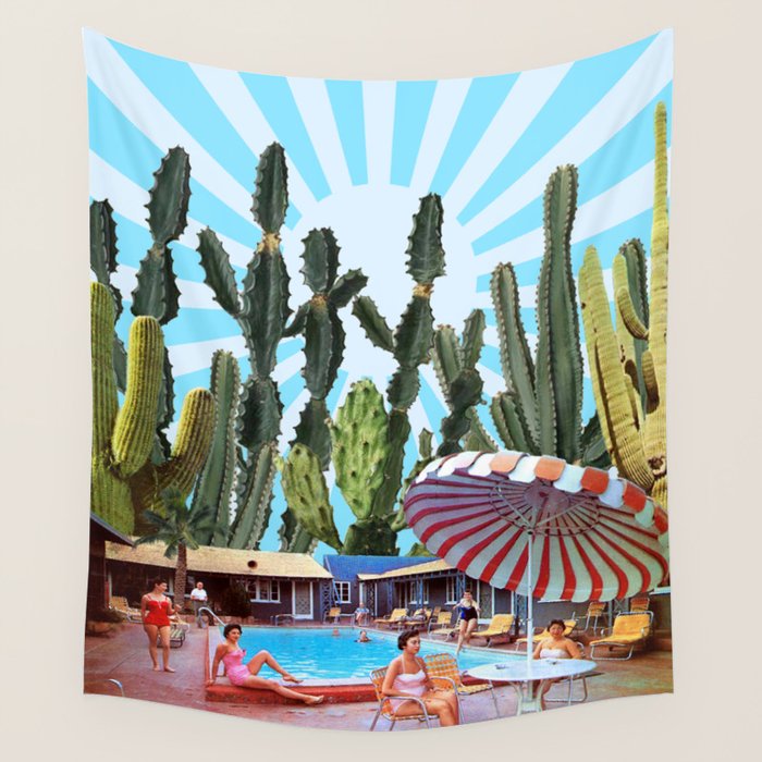 Cactus Inn Wall Tapestry Gallery Image 4