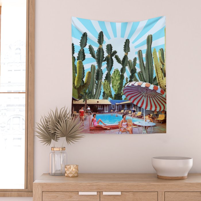 Cactus Inn Wall Tapestry Gallery Image 2