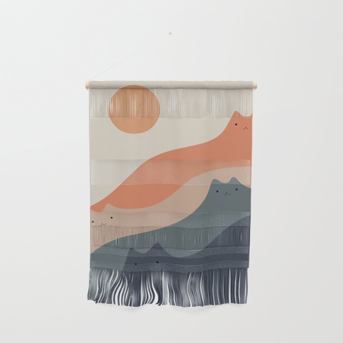 Cat Landscape 90 Wall Hanging Gallery Image 1